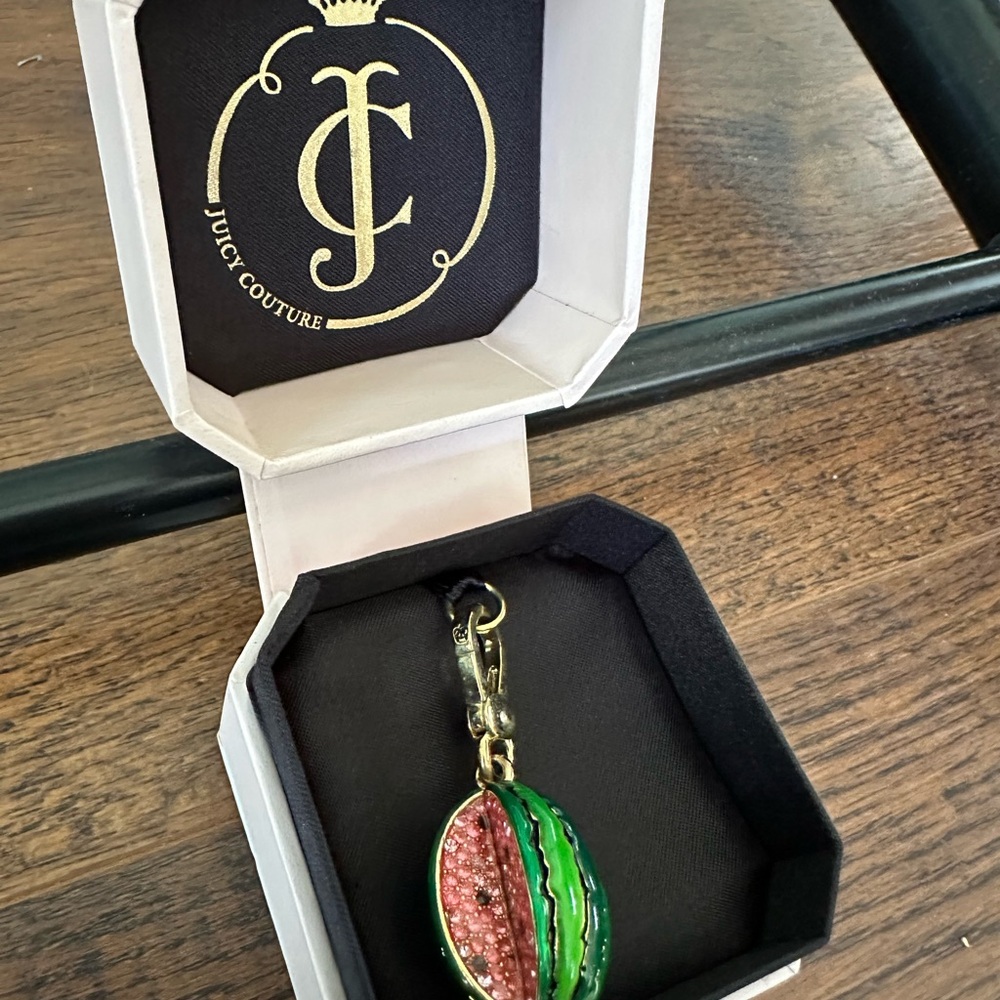 Juicy Couture Green and Pink Watermelon Charm